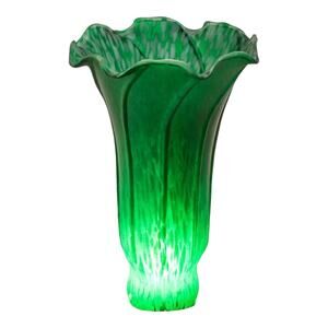 Meyda Tiffany 10182 Emerald Green 4.5"W X 6"H Green Pond Lily Glass Shade NEW